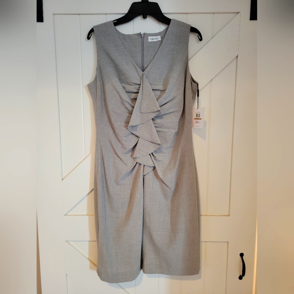 NWT Women's Calvin Klein grey dress